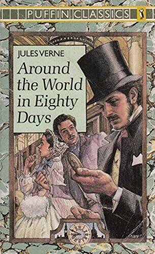 Around the World in 80 Days Puffin Classics Paperback Acceptable Condition