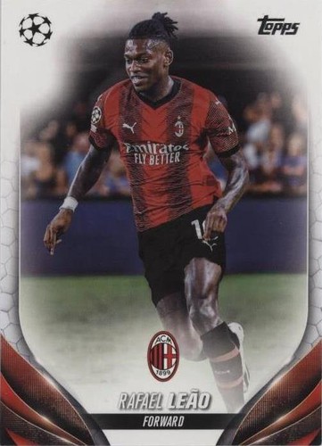 2023 Topps UEFA Club Superstar Relic #SA-RL Rafael Leao Auto 2023 Topps UEFA Club Superstar Relic #SA-RL Rafael Leao Auto