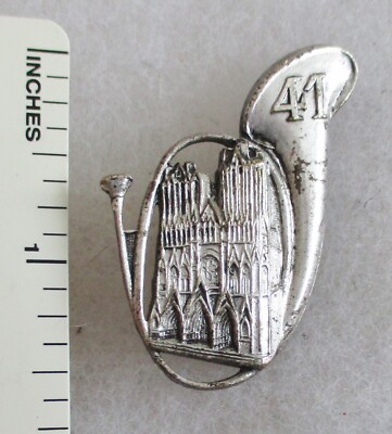 Original FRENCH ARMY 41 BATAILLON CHASSEURS ALPINS BADGE - DRAGO PARIS FRANCE