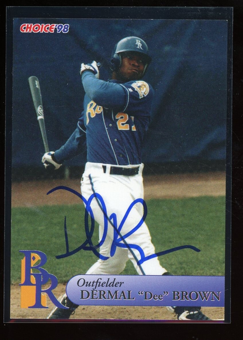 1998 Wilmington Blue Rocks DEE BROWN Signed Card autograph auto