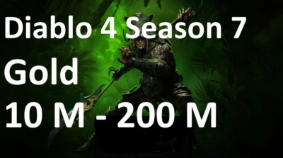Diablo 4 Season 7  - 10 M - 200 M Mio Gold -  Softcore PC-PS-XBOX