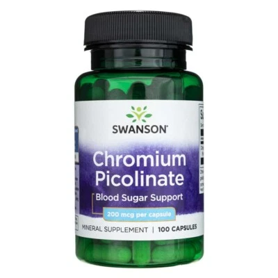Swanson Chromium Picolinate 200 mcg 100 Kaps
