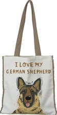 Primitives By Kathy Market Shopping Tote - I Love My German Shepherd