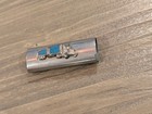 VTG Disposable Lighter Cover Case Silver Tone Navajo Turquoise Inlaid Trucking — photo 1