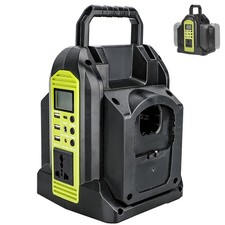 350W Power Inverter for Ryobi 18V Li-ion Battery 2-Ports DC 18V to AC 110V-120V