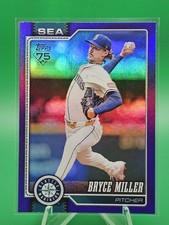 2026 Topps #331 Bryce Miller /250 Purple Rainbow Foil
