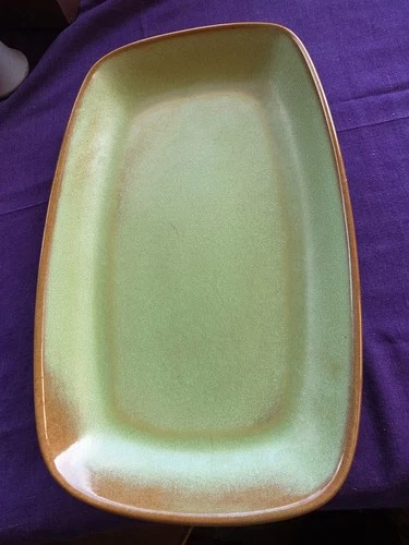 Frankoma Prarie Green Tray MCM 5PS 10" X 6" X 1.25 " Approx