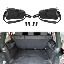 2x Rear Trunk Storage Bag Pockets Organizer Fit For Jeep Wrangler JK JL 4-Door