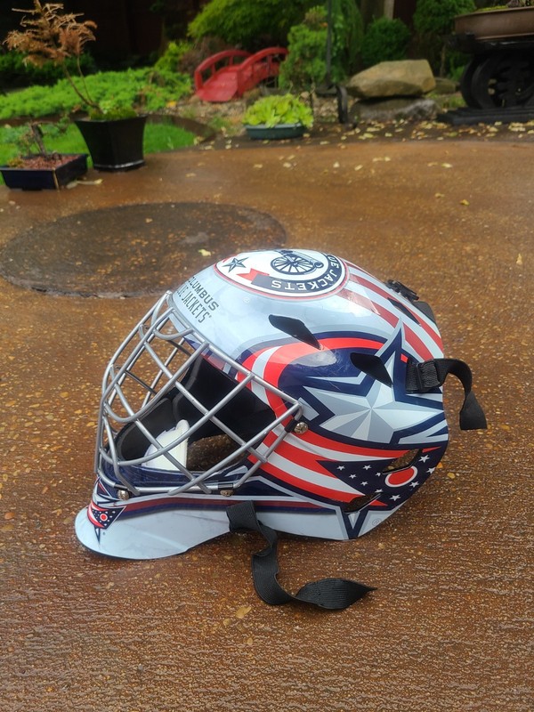Columbus Blue Jackets Unsigned Franklin Sports Full-Size Goalie Mask GFM1500