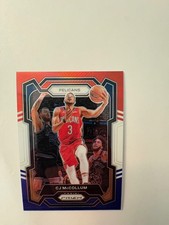 2023-24 Panini Prizm - C.J. McCollum #114 Red White & Blue Prizm - Pelicans - FS