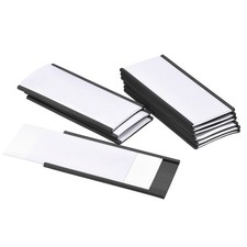 Label Holders 4"x2" C Channel Rubber Magnetic for Metal Shelves Organize 20pack