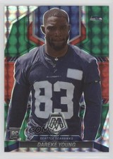 2022 Panini Mosaic Rookies Choice Red and Green Prizm Dareke Young #349 0ky0