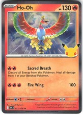 Ho-Oh 012/128 ME: 30° Celebrazione 30C HOLO NM Carta Pokemon TCG