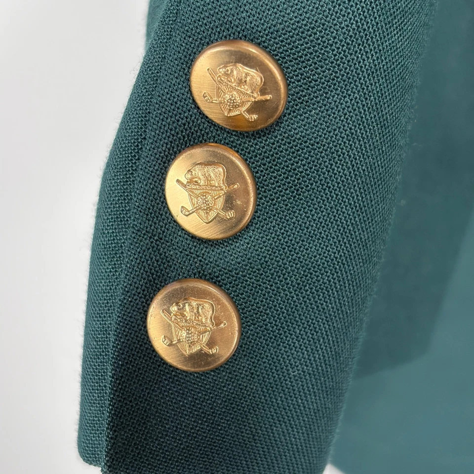 Jack Nicklaus Tournament Series Blazer Green Jacket Men 44R Golf Sport Coat - Image 4 of 4