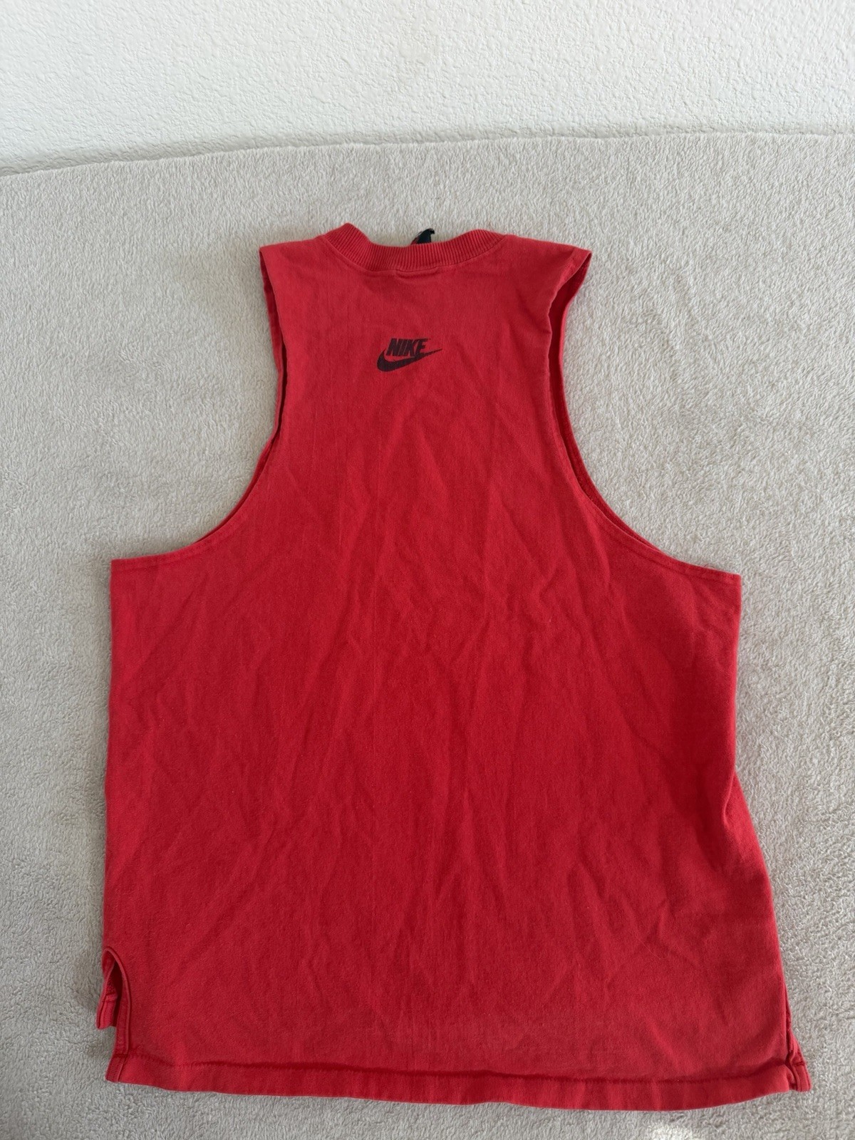 Super rare 80s-90s Jordan flight single stitch Red Nike Air Jordan tank top image 7
