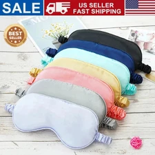 Silk Satin Sleep Eye Mask Night Cover Eye Sleeping Mask for Women Men Rest Relax