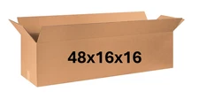 48" x 16" x 16" CARDBOARD BOX - 200 lb - SINGLE BOX - LONG - CHRISTMAS TREE BOX