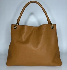 MARK & GRAHAM Build Your Bag Camel Leather JS Monogram