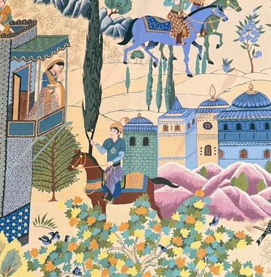 MANUEL CANOVAS  Leyla ceylan  printed cotton Chinoiserie  France new remnant