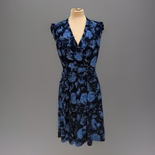 Harper Rose Floral Wrap Sleeveless Coquette Cottage Surplice Midi Dress Sz 6