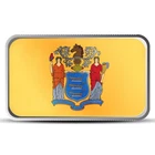 1 oz New Jersey State Flag Silver Bar (Colored)