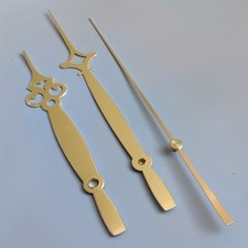 1 Set of Metal Pointer Aluminum Quartz Clock Hour, Minute, Second Hands