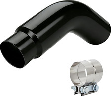 5-6 Inch Exhaust Elbow Black Finish Diesel Exhaust Tip With Clamp For Trucks