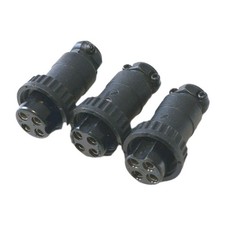 3 Stück 4-poliger Mikrofon Stecker für CB / Amateurfunk