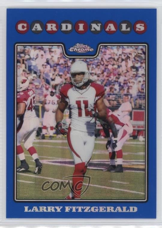 2008 Topps Chrome Blue Refractor Larry Fitzgerald #TC86 1o1q