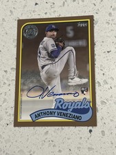 2024 Topps Update KC Royals Anthony Veneziano RC 1989 Topps Gold Auto /50