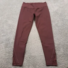 Manduka Leggings Womens Size Large Dark Wine Compression Yoga Gym