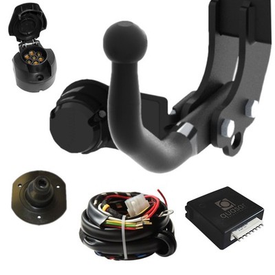 Für TOYOTA Yaris 2 II XP9 3/5-Tür Fließheck 06-11 Anhängerkupplung starr +ES 7p