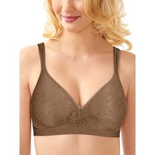 NWT Bali Sz 38c Comfort Revolution Shaping Wireless Bra DF3463 Brown Swirl