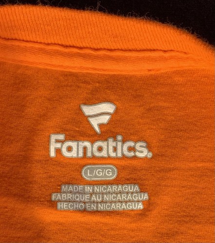New York Islanders Shirt Adult Size Large Orange Fanatics NHL Hockey Mens NWOT - Picture 5 of 6
