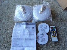 Spotlight Wireless Accent Light 2 Pack Battery Powered Warm White Puck Light d8