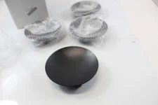 Metal Candle Holder Plate Set of 4 Footed Candle Holders Black Powder Farmhouse