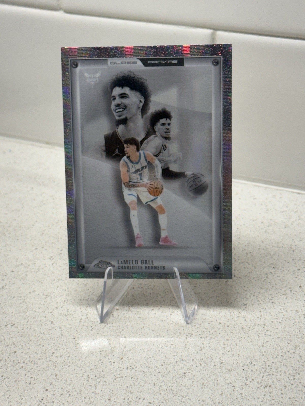 Topps Chrome 2025-26 LaMelo Ball Glass Canvas SSP GC-9 Charlotte Hornets 🔥