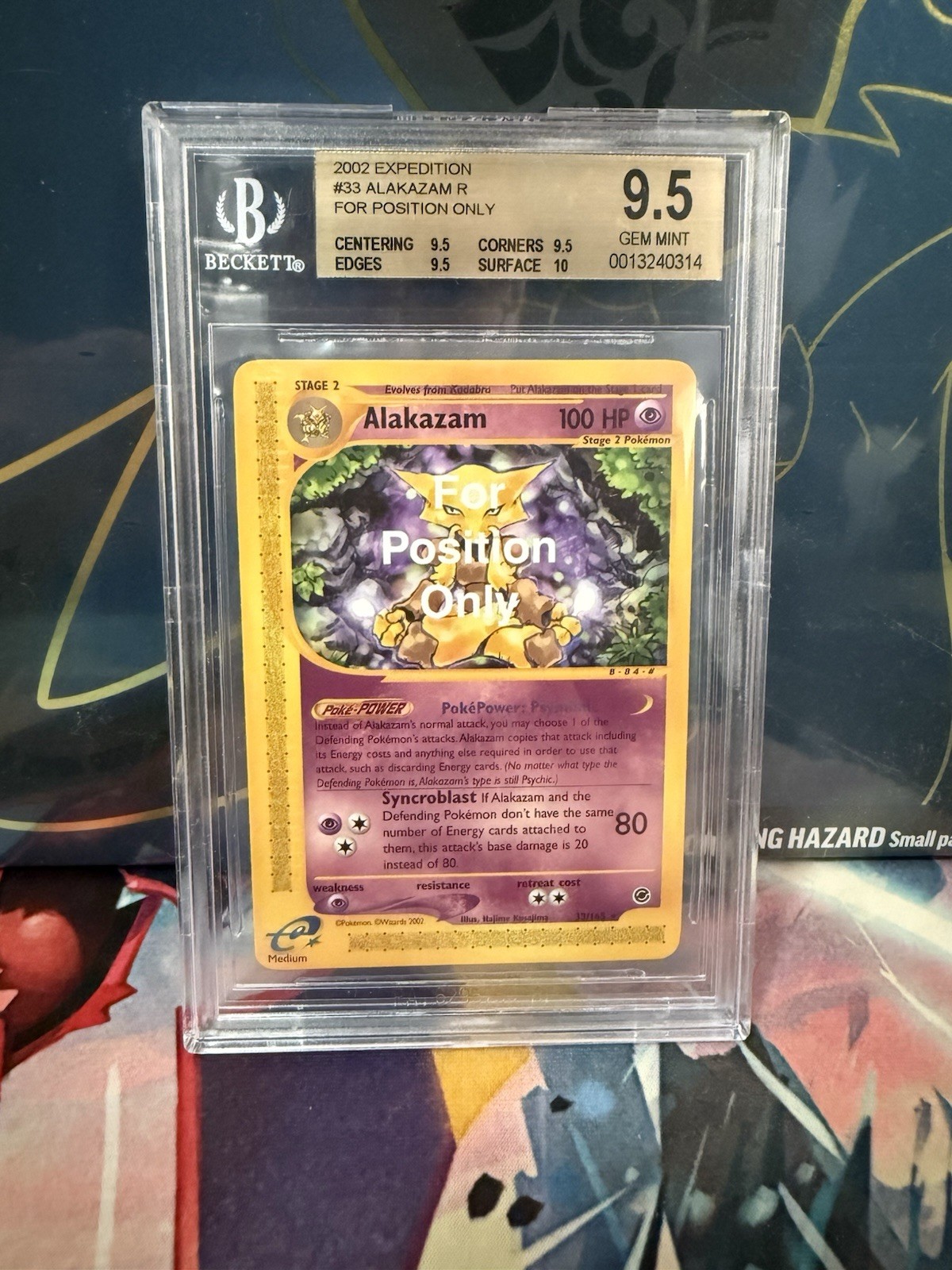 2002 Expedition #33 Alakazam  FOR POSITION ONLY - BGS GEM MINT 9.5