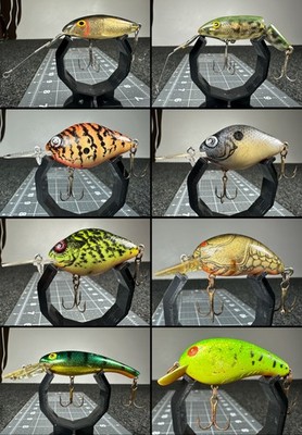   Group of 8 - CISCO KID - NATURAL IKE - BOMBER - CORDELL - Fishing Lures  1660