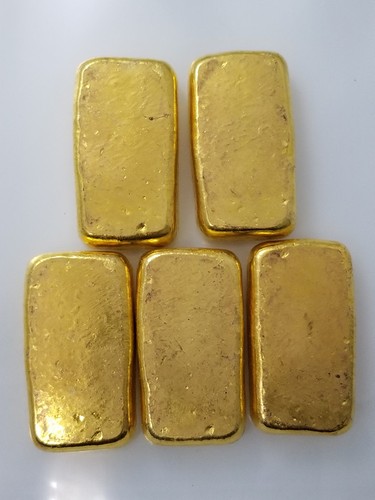 1PC Crafts: Gold Yuanbao Five Emperors Commemorative Gold Bar - Picture 2 of 5