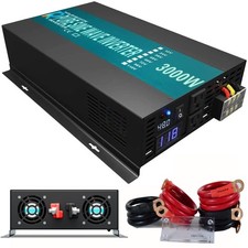 WZRELB 3000W 48V 42V-60V 120V Pure Sine Wave 2 AC RBP-300048 , Black