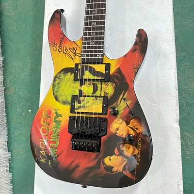 US Ship Karloff Mummy Electric Guitar  Black Hardware With Floyd Rose Tremolo