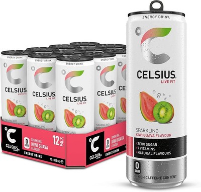 Celsius Energy Drink Kiwi Guave 12er Pack x 355ml