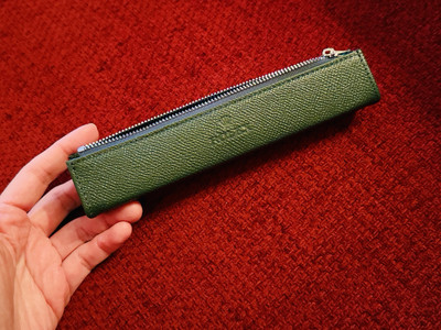 Rolex Green Submariner Pen Pouch   Genuine Leather | Exclusive AD Gift