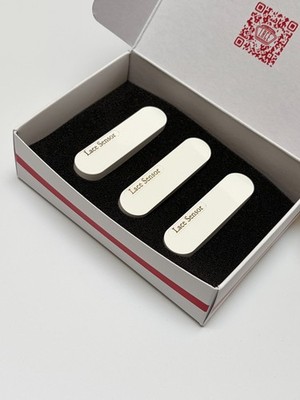 Lace Custom Gold Sensor White Covers set for Strat,Built and signed by Jeff Lace
