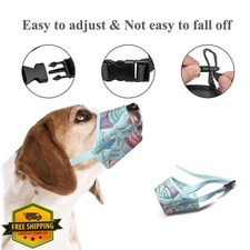 Soft Nylon Dog Muzzle XS Light Blue Prevent Biting