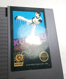 Kung Fu (Nintendo NES, 1985) 5-Screw Variant, Black Box, Game Cart ONLY, Tested