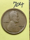 1913-S LINCOLN WHEAT CENT, low mintage date, "FINE" condition #704