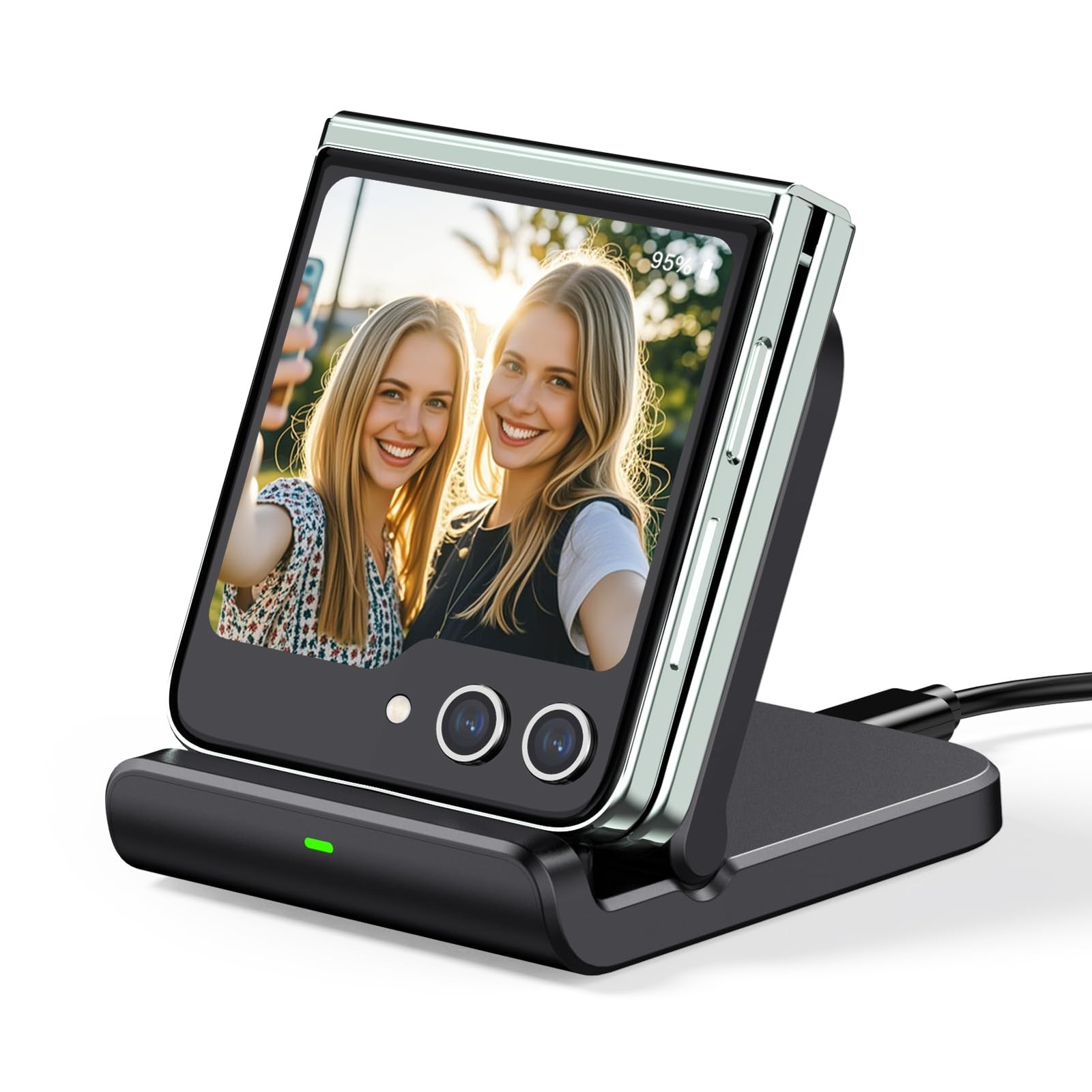 Wireless Charger for Samsung Z Flip 7, 501S, Foldable Fast Wireless Charging ...