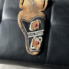 Lone Ranger Vintage Toy Holster Cowboy Western Leather Black